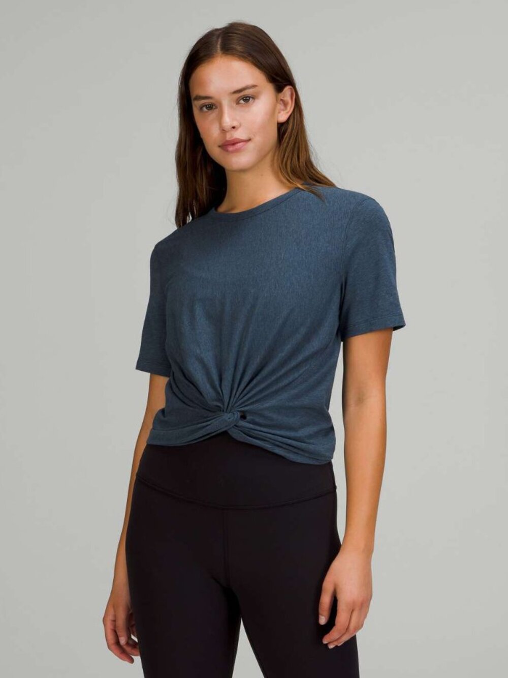 Lululemon Crescent T-Shirt-Heathered Iron Blue